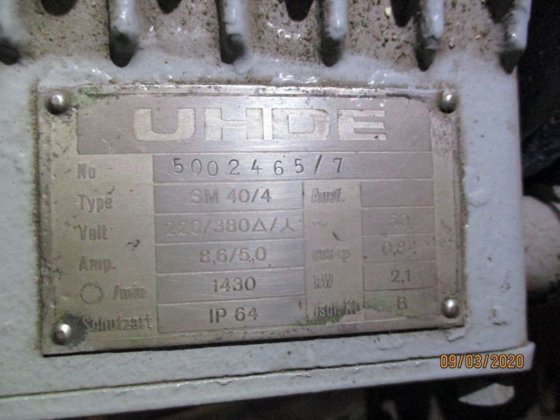 Motor vibrañ UHDE SM 40/4