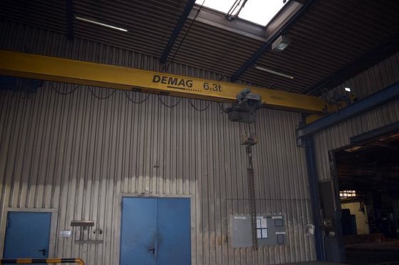 2006 DEMAG 6.3 吨桥式起重机；长度：10850 毫米