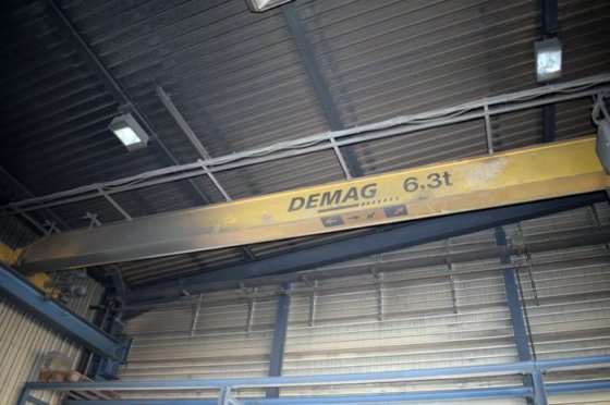 2006 DEMAG 6.3 吨桥式起重机；长度：10850 毫米