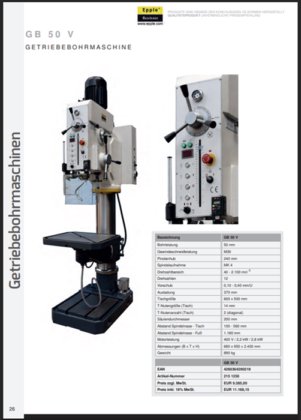 2020 柱穴あけ機 EPPLE, GB50V