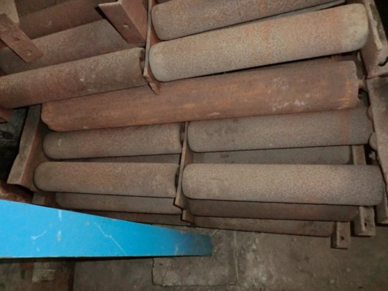 ローラコンベヤカーブ、幅1000mm、45度