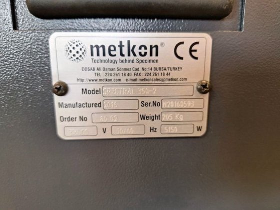 直径 350 毫米的 METKON 双面磨光机