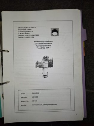 STEFFENS 核心砂搅拌装置 ±2吨/小时