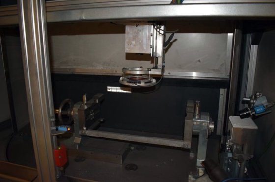 レーザーマーキングと内視鏡BLUHMによる検証のための設置