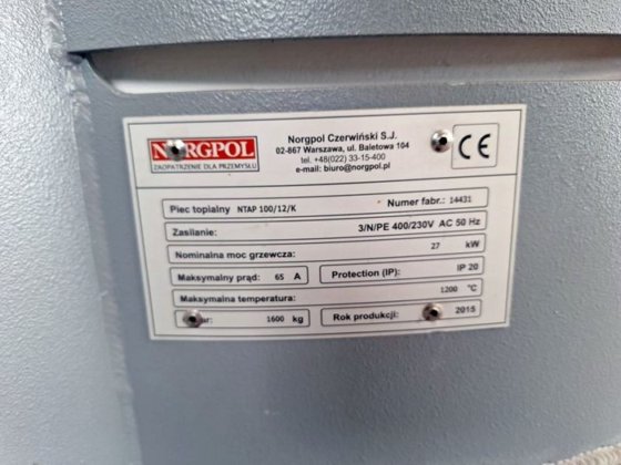 2015 用于 ELSKLO 100 公斤铝材的电动可倾斜炉