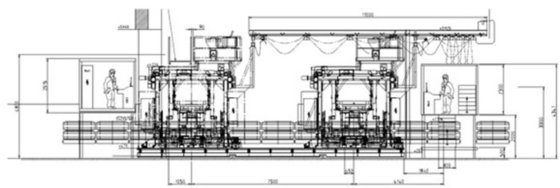 2018 浇注安装 HWS P-20-R；4 个钢包