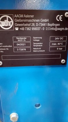 コア砂再生 WÖHR 2t/h