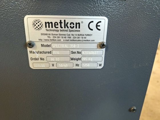 直径 350 毫米的 METKON 双面磨光机