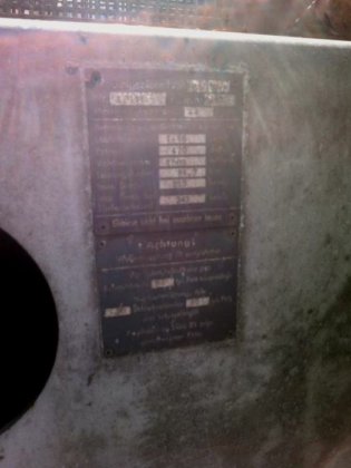 1993 BMD 粉尘过滤器，58 500 立方米/小时，带旋风分离器