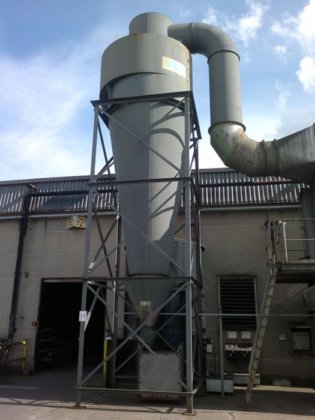 1993 BMD 粉尘过滤器，58 500 立方米/小时，带旋风分离器