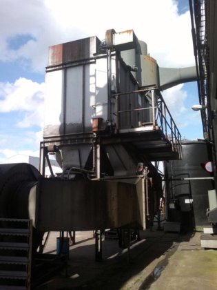 1993 BMD 粉尘过滤器，58 500 立方米/小时，带旋风分离器