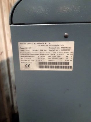 2010 Compressor ATLAS COPCO GX11FF