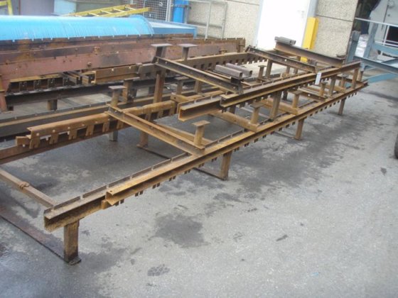 ローラーコンベア、20 m x 1 m