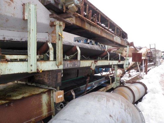 橡胶带输送机，6900 x 800 毫米（1.1 米/秒）