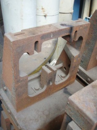 重力铸造机，实用尺寸 450 毫米 x 600