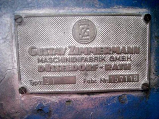 Machin moullañ ZIMMERMANN G1