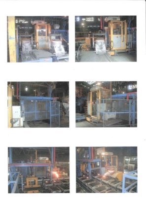 1997 带有轨道车的浇注装置 + 500 千克钢包