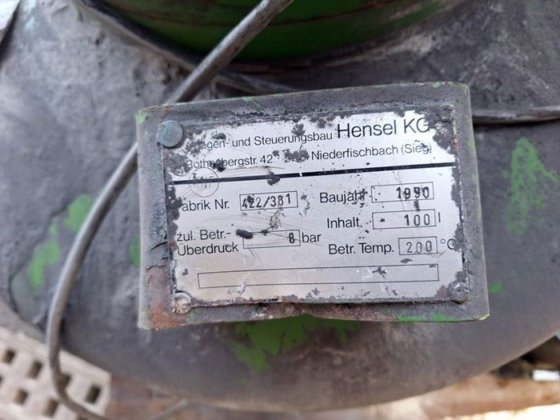 空気圧式砂供給装置 HENSEL 100l