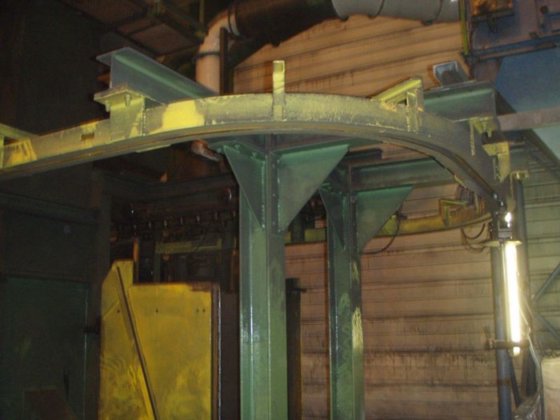 Durchlaufhängebahnstrahlanlage DISA BMD VP 18