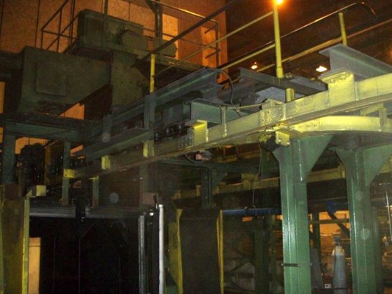 Durchlaufhängebahnstrahlanlage DISA BMD VP 18