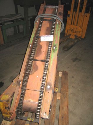 金属带式陡坡输送机，用于输送金属屑