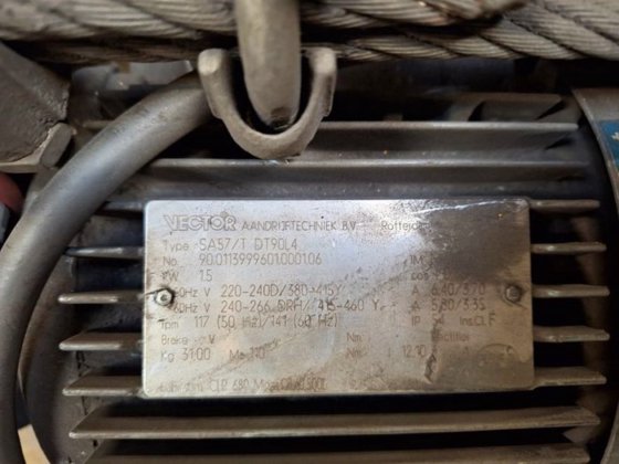 オーバーバンドマグネット、幅650mm、2kW