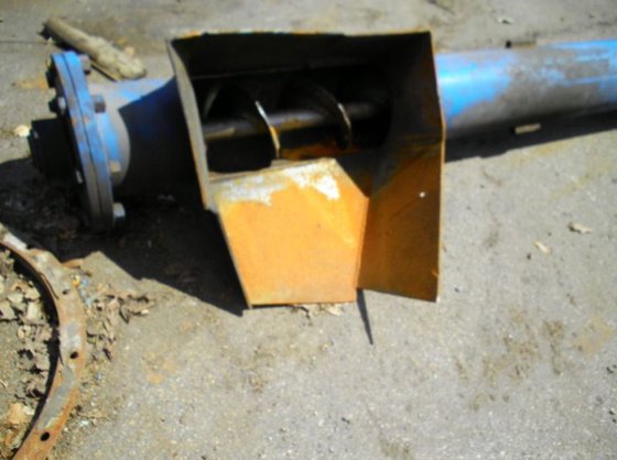 コンベアスクリュー、9800mm、Ø200mm