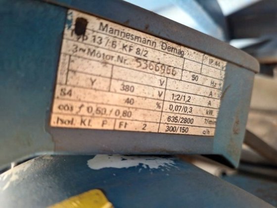 电缆葫芦 DEMAG 5t；P212H11；4 股；带小车