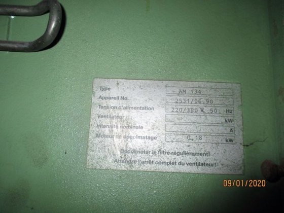 1990 用于料仓的集尘器 AM 134，过滤面积 13