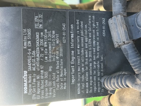 Komatsu SAA4D95LE-5-A