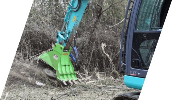 草・竹に加え樹木などを粉砕するDisk Mulcher