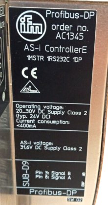 IFM AS-Interface PROFIBUS DP-gateway met