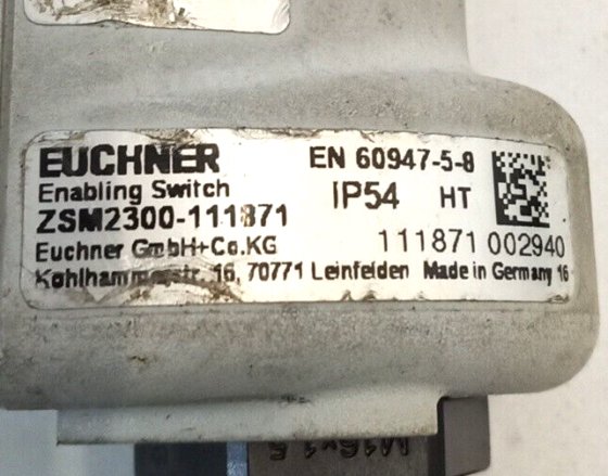 EUCHNER ZSM2300-111871 HANDHELD ENABLING SWITCH