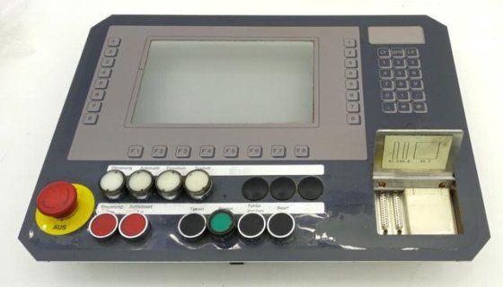 Industrial control panel touchscreen HMI control unit buttons emergency ...