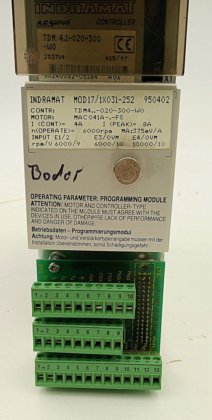 Indramat MOD17/1X031-252 servo controller programming