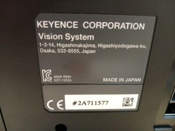 Keyence XG-X2500 image processing controller,