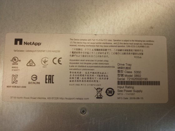NetApp 19" Disk Array E2724