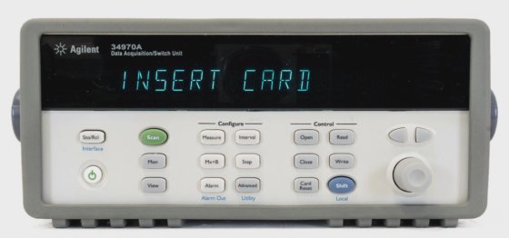 HP Agilent Keysight 34970A Data