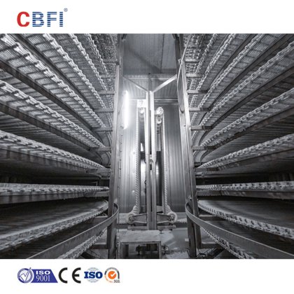 CBFI 螺旋式冷冻机具有卓越的质量和卫生性能