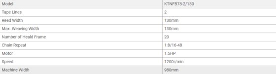 KTNFB78-2/130窄幅针织机