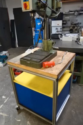 Ixion BT 15 STP bench drill , stepless, incl. base cabinet