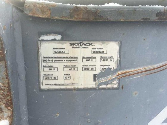 2011 Skyjack SJ46AJ