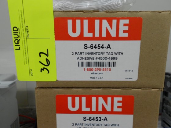 6 Inventory Tag boxes (partially