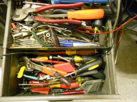 Workbench with all contents