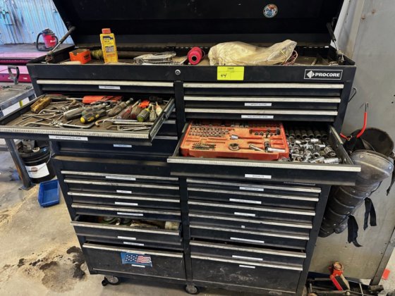 Procore 24 Drawer Rolling Tool Box & Contents in Grand Junction, CO, USA