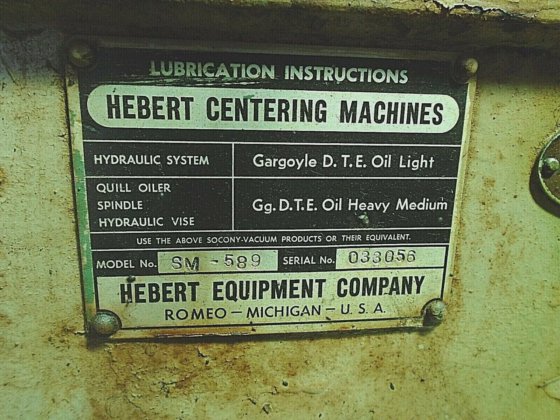 CENTERING & FACING Machine Herbert