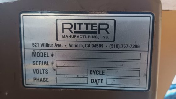 Ritter VH-46 Line Spindle Borer