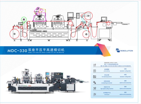 MDC-330 双座平压平高速模切机