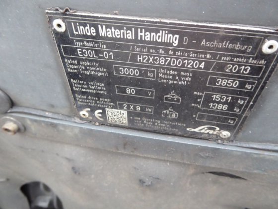 2013 Linde E30L-01