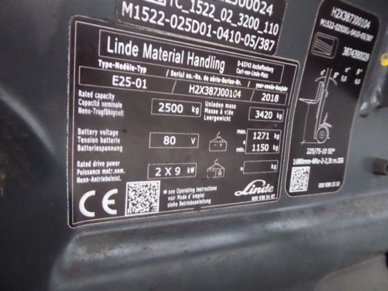 2018 Linde E25-01